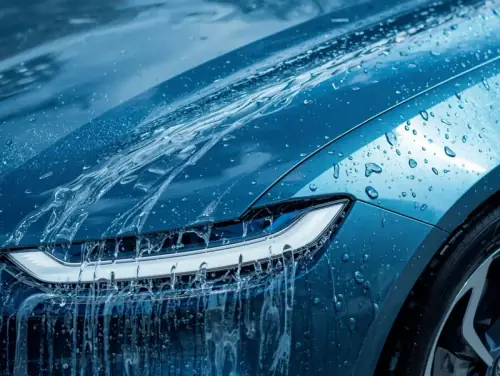 Fast doorstep foam wash and protective coat by BuraqWash